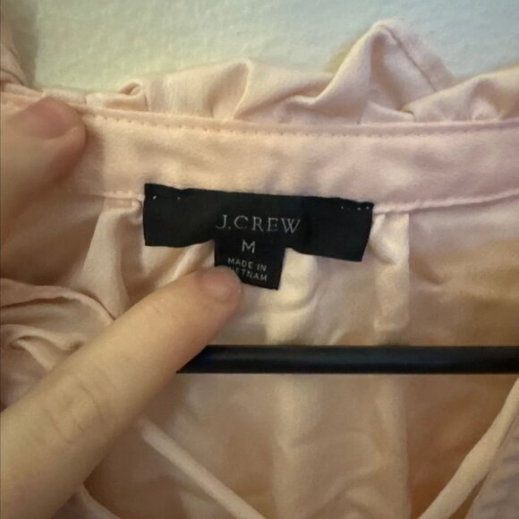 J. Crew Baby Pink Blouse Size Medium - Picture 3 of 3